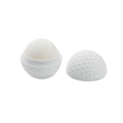 Baume à lèvres personnalisé SPF10 vanille écologique balle de golf