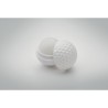 Baume à lèvres personnalisé SPF10 vanille  balle de golf Matières : ABS Couleurs : blanc impression haute définition