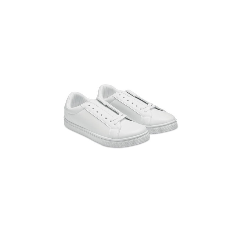 Baskets Personnalisées en PU Taille 47 - BLANCOS Matières : PU Couleurs : blanc