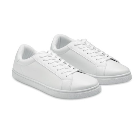 Baskets Personnalisées en PU Taille 47 - BLANCOS Matières : PU Couleurs : blanc personnalisable avec votre logo
