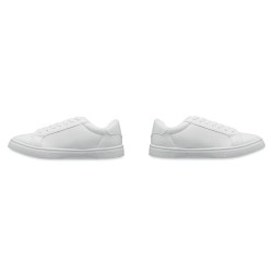 Baskets Personnalisées en PU Taille 47 - BLANCOS Matières : PU Couleurs : blanc accessoire événementiel unique
