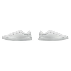 Baskets Personnalisées en PU Taille 47 - BLANCOS Matières : PU Couleurs : blanc cadeau client original