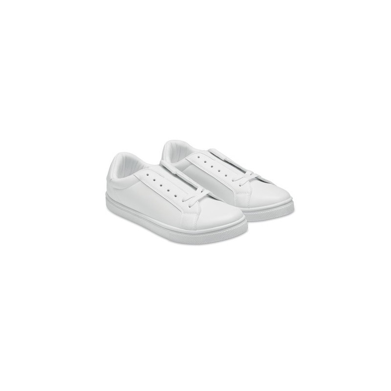 Baskets Éco-responsables en PU Taille 46 Confort et Style Blancos Matières : PU Couleurs : blanc