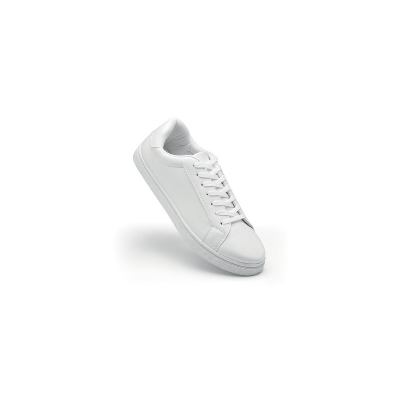 Baskets Éco-responsables en PU Taille 46 Confort et Style Blancos Matières : PU Couleurs : blanc goodies publicitaire événementi