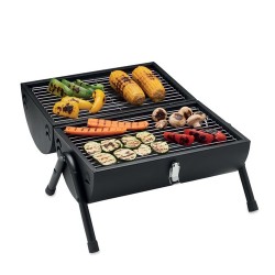 Barbecue Portable Personnalisé avec Cheminée Idéal pour Vos Événements CHIMEY Matières : métal Couleurs : noir personnalisable a