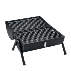 Barbecue Portable Personnalisé avec Cheminée Idéal pour Vos Événements CHIMEY Matières : métal Couleurs : noir goodies publicita