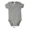 Body Bébé Personnalisé 100% Coton - Confort Assuré, Bambino Matières : coton Taille textile : XS Couleurs : gris chiné goodies p