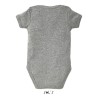 Body Bébé Personnalisé 100% Coton - Confort Assuré, Bambino Matières : coton Taille textile : M Couleurs : gris chiné cadeau aff