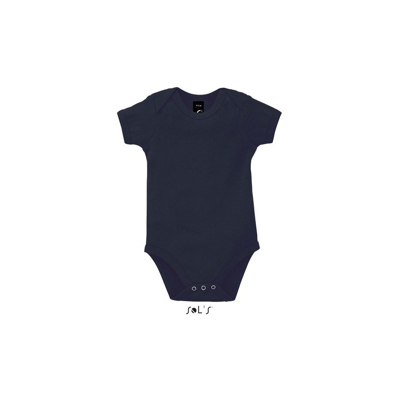 Body Bébé Personnalisé 100% Coton - Confort Assuré, Bambino Matières : coton Taille textile : M Couleurs : french navy marquage 