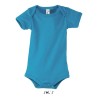 Body Bébé Personnalisé 100% Coton - Confort Assuré, Bambino Matières : coton Taille textile : XS Couleurs : bleu aqua goodies en