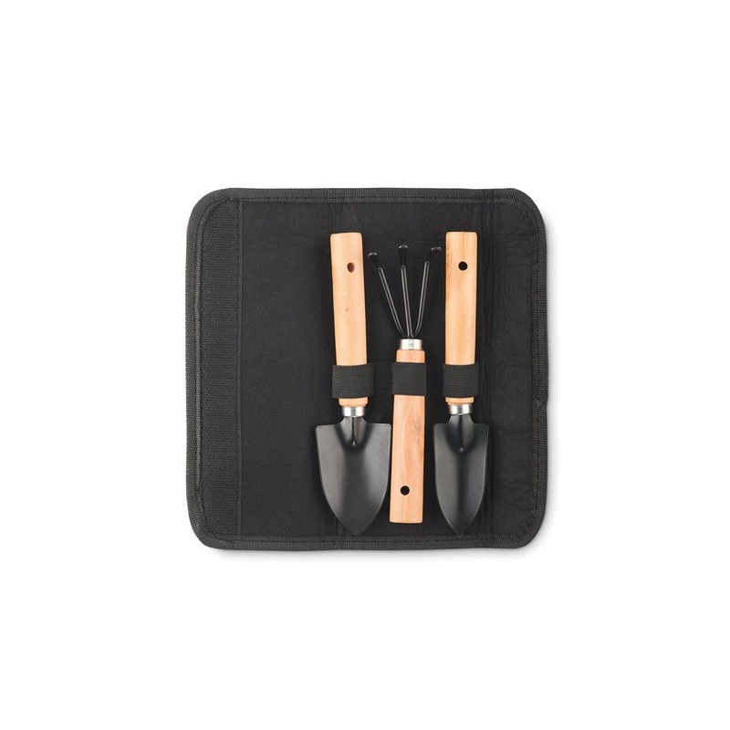 Ensemble Pratique d'Outils de Jardinage Personnalisés GRASS Matières : PET recyclé Couleurs : noir