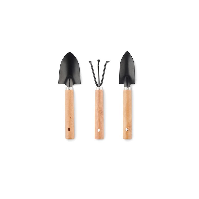 Ensemble Pratique d'Outils de Jardinage Personnalisés GRASS Matières : PET recyclé Couleurs : noir personnalisable avec votre lo