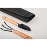 Ensemble Pratique d'Outils de Jardinage Personnalisés GRASS Matières : PET recyclé Couleurs : noir marquage laser ultra précis