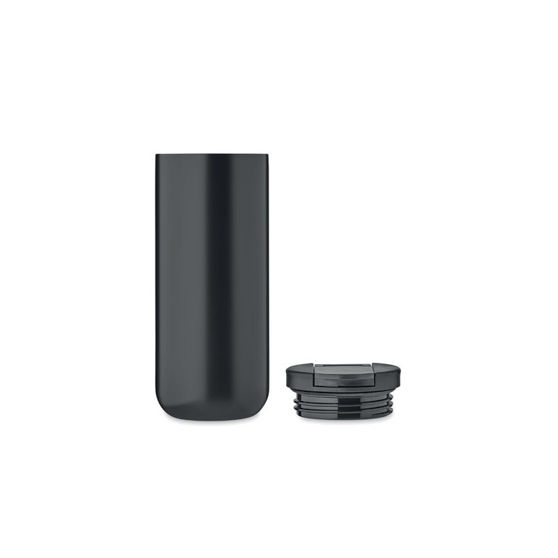 Mug isotherme personnalisé double paroi 330ml - REDU Matières : acier inoxydable Couleurs : noir impression haute définition