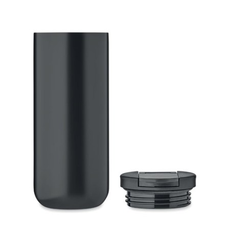 Mug isotherme personnalisé double paroi 330ml - REDU Matières : acier inoxydable Couleurs : noir impression haute définition