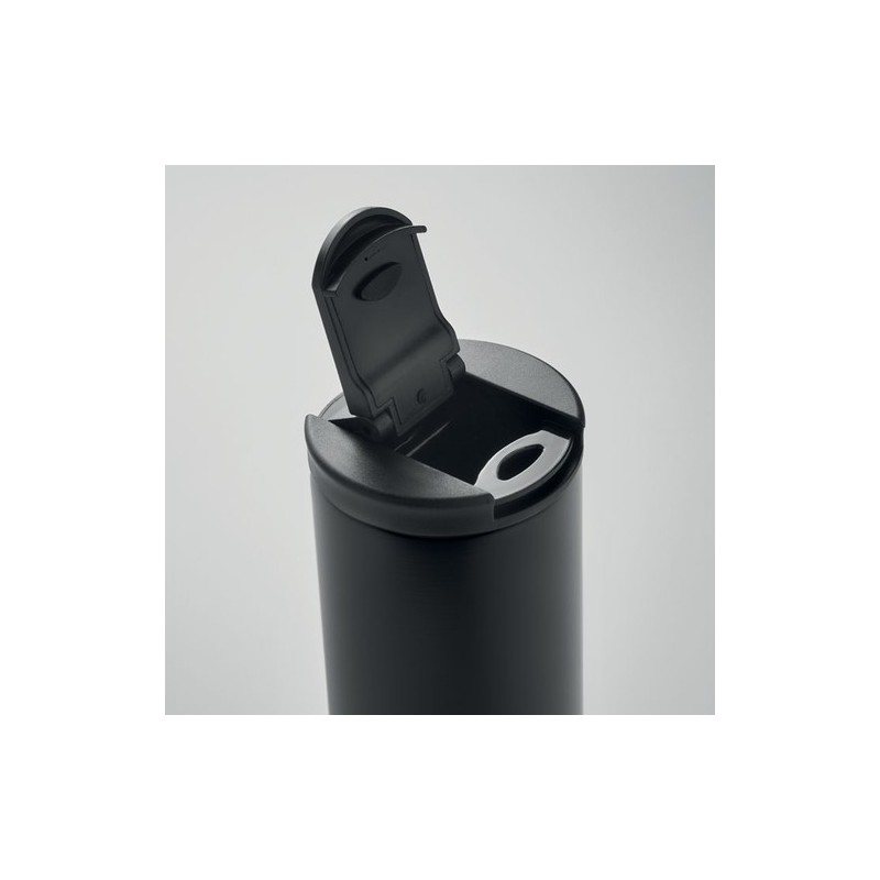 Mug isotherme personnalisé double paroi 330ml - REDU Matières : acier inoxydable Couleurs : noir livraison express 24h 48h