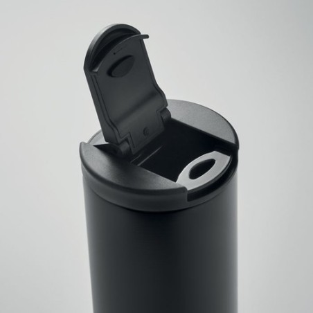 Mug isotherme personnalisé double paroi 330ml - REDU Matières : acier inoxydable Couleurs : noir livraison express 24h 48h
