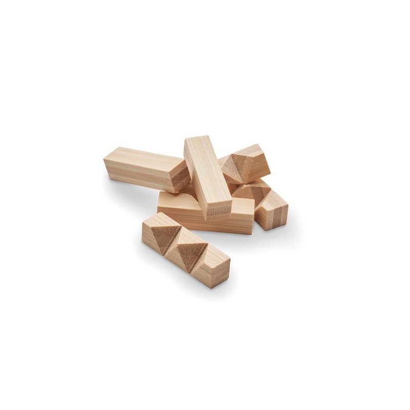 Casse-tête étoile en bambou CUBENATS : Fun et Écologique