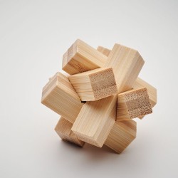 Casse-tête étoile en bambou personnalisé pas cher | CUBENATS Matières : bambou Couleurs : bois impression haute définition