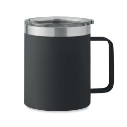 Gobelet Éco-responsable Double Paroi 300 ml Personnalisé | INARI Couleurs : noir Matières : acier inoxydable recyclé