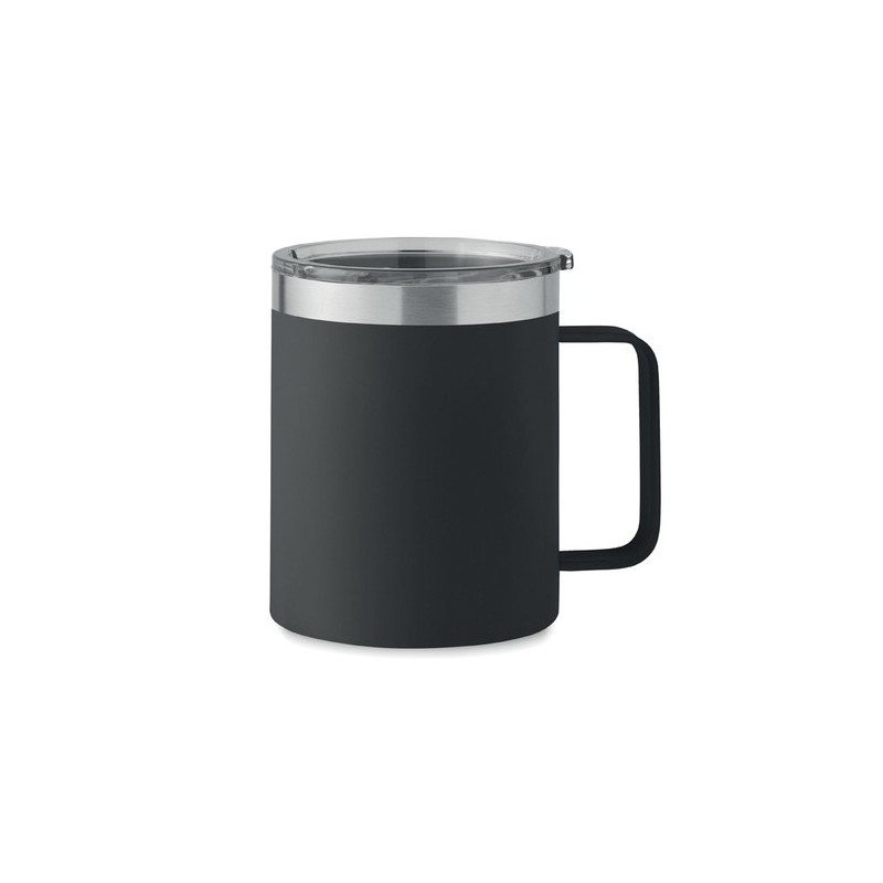 Gobelet Éco-responsable Double Paroi 300 ml Personnalisé | INARI Couleurs : noir Matières : acier inoxydable recyclé
