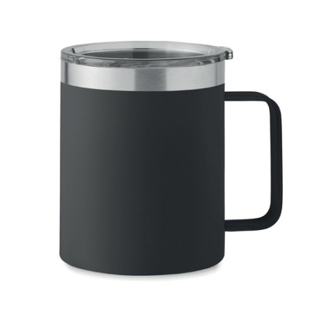 Gobelet Éco-responsable Double Paroi 300 ml Personnalisé | INARI Couleurs : noir Matières : acier inoxydable recyclé
