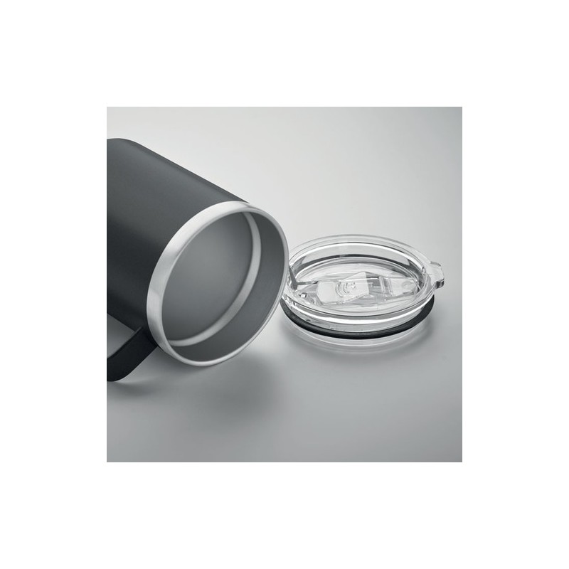 Gobelet Éco-responsable Double Paroi 300 ml Personnalisé | INARI Couleurs : noir Matières : acier inoxydable recyclé cadeau clie