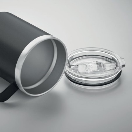 Gobelet Éco-responsable Double Paroi 300 ml Personnalisé | INARI Couleurs : noir Matières : acier inoxydable recyclé cadeau clie