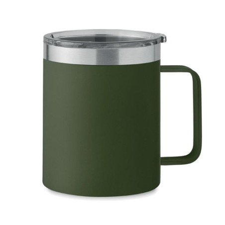 Gobelet Éco-responsable Double Paroi 300 ml Personnalisé | INARI Couleurs : vert foncé Matières : acier inoxydable recyclé impre