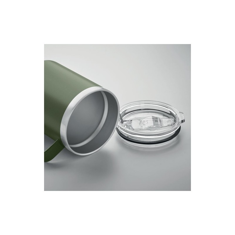 Gobelet Éco-responsable Double Paroi 300 ml Personnalisé | INARI Couleurs : vert foncé Matières : acier inoxydable recyclé goodi