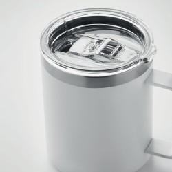 Gobelet Éco-responsable Double Paroi 300 ml Personnalisé | INARI Couleurs : blanc Matières : acier inoxydable recyclé marquage l