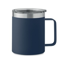 Gobelet Éco-responsable Double Paroi 300 ml Personnalisé | INARI Couleurs : bleu marine Matières : acier inoxydable recyclé marq