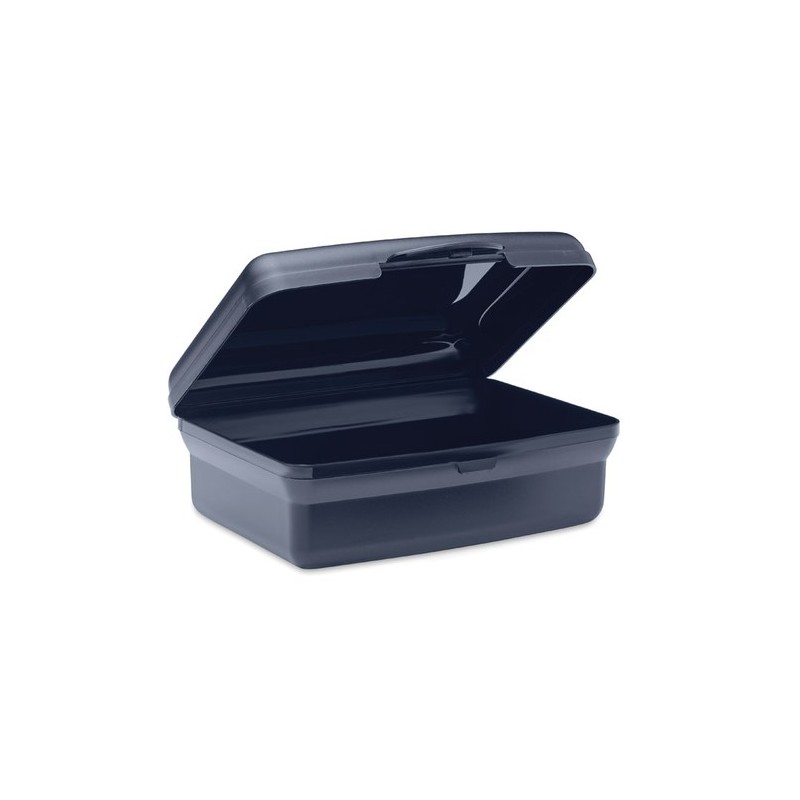 Lunchbox Éco-responsable en PP 800ml Personnalisée | CARMANY Matières : polypropylène (PP) Couleurs : bleu marine impression hau