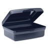 Lunchbox Éco-responsable en PP 800ml Personnalisée | CARMANY Matières : polypropylène (PP) Couleurs : bleu marine impression hau