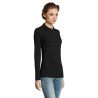 Polo Femme Personnalisé 180 - SOL'S Perfect LSL Taille textile : 3XL Couleurs : noir impression logo haute qualité