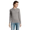 Polo Femme Personnalisé 180 - SOL'S Perfect LSL Taille textile : XXL Couleurs : gris chiné