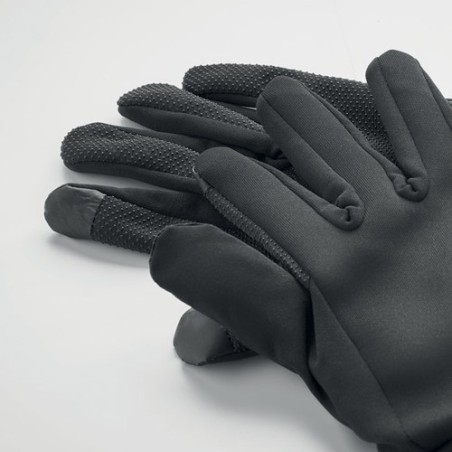 Gants de sport tactiles confortables et performants personnalisés LESPORT Matières : PET Couleurs : noir cadeau entreprise pas c