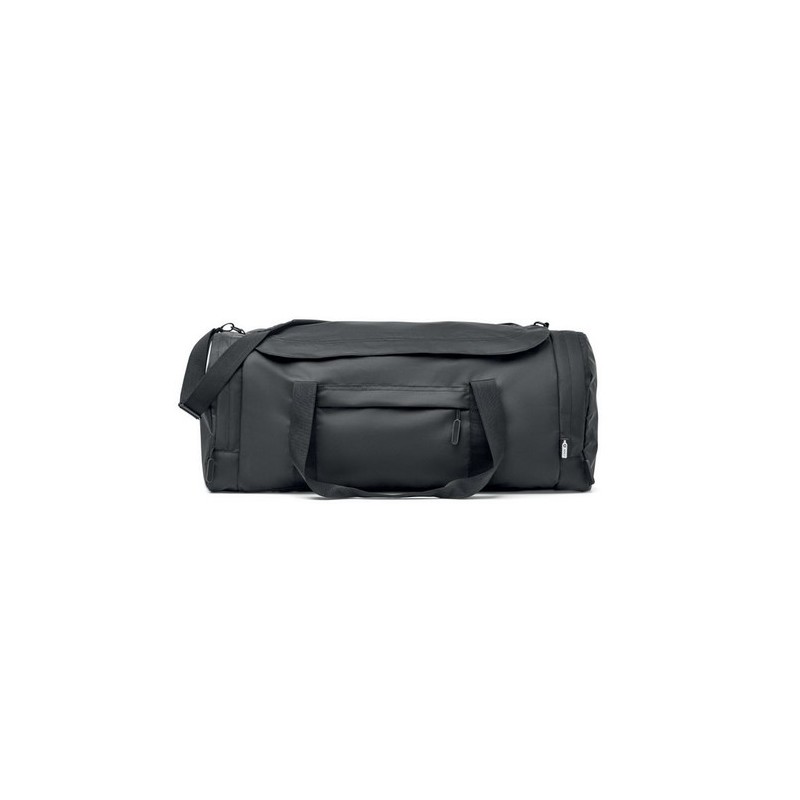 Grand sac de sport  en RPET 300D | VALLEY DUFFLE Matières : PET recyclé Couleurs : noir personnalisable avec votre logo