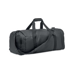 Grand sac de sport  en RPET 300D | VALLEY DUFFLE Matières : PET recyclé Couleurs : noir cadeau entreprise pas cher