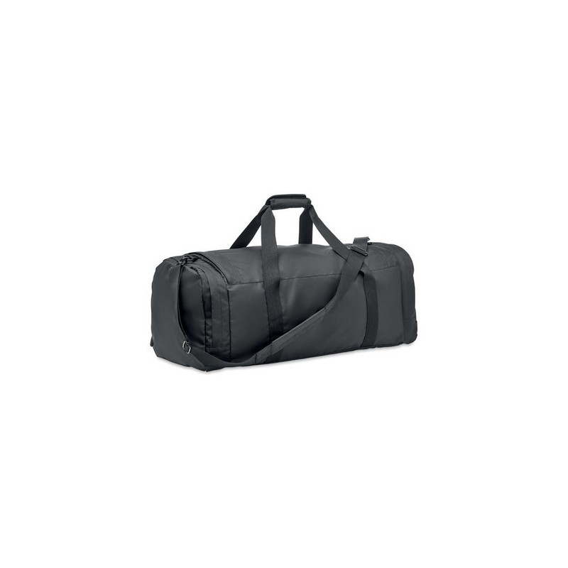 Grand sac de sport  en RPET 300D | VALLEY DUFFLE Matières : PET recyclé Couleurs : noir cadeau entreprise pas cher