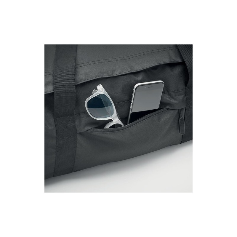 Grand sac de sport  en RPET 300D | VALLEY DUFFLE Matières : PET recyclé Couleurs : noir impression haute définition