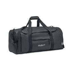 Grand sac de sport  en RPET 300D | VALLEY DUFFLE Matières : PET recyclé Couleurs : noir marquage laser ultra précis