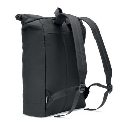 Sac à dos enroulable Éco-responsable 600D Personnalisé - NAPA Matières : PET recyclé Couleurs : noir 2