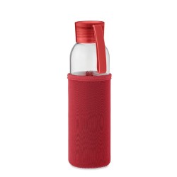 Bouteille  en verre recyclé 500 ml - Personnalisée EBOR Matières : verre Couleurs : rouge goodies publicitaire événementiel