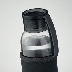 Bouteille  en verre recyclé 500 ml - Personnalisée EBOR Matières : verre Couleurs : noir cadeau collaborateur premium