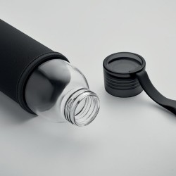 Bouteille  en verre recyclé 500 ml - Personnalisée EBOR Matières : verre Couleurs : noir goodies personnalisé en stock