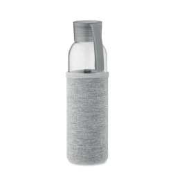 Bouteille  en verre recyclé 500 ml - Personnalisée EBOR Matières : verre Couleurs : gris cadeau entreprise pas cher