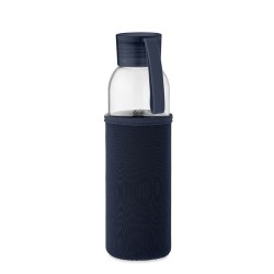 Bouteille  en verre recyclé 500 ml - Personnalisée EBOR Matières : verre Couleurs : bleu marine impression haute définition