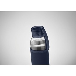 Bouteille  en verre recyclé 500 ml - Personnalisée EBOR Matières : verre Couleurs : bleu marine goodies entreprise design