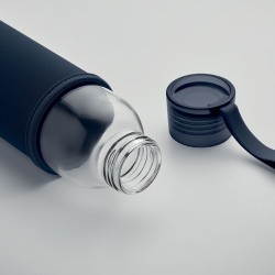 Bouteille  en verre recyclé 500 ml - Personnalisée EBOR Matières : verre Couleurs : bleu marine goodies publicitaire durable